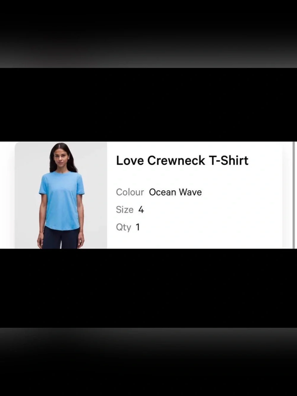Lululemon love crewneck t shirt
